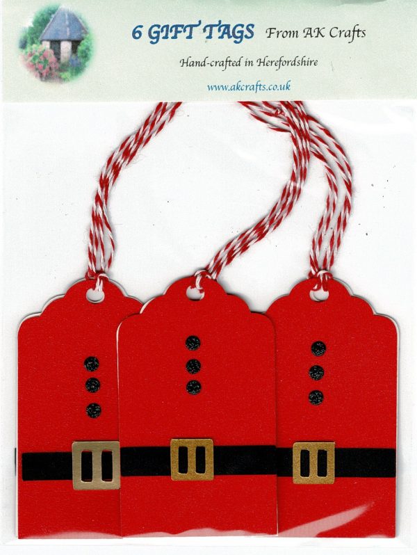 Christmas Gift Tag - Father Christmas (pack of 6) - Image 2