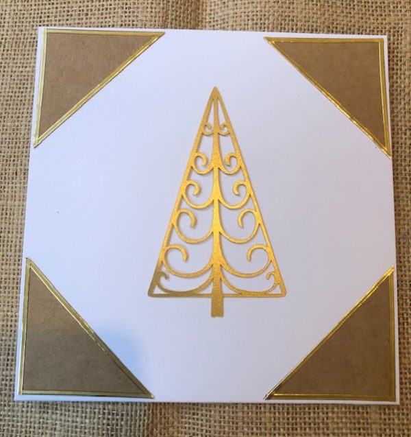 Christmas Card - Gold Tree