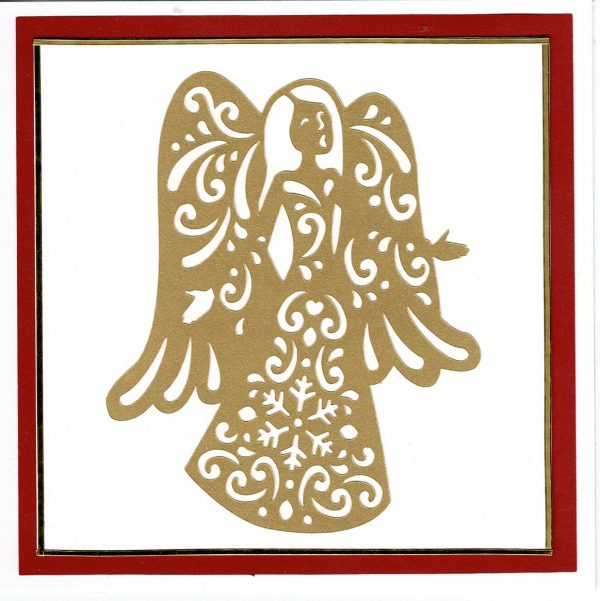 Christmas Card - Angel - Layered - Image 3