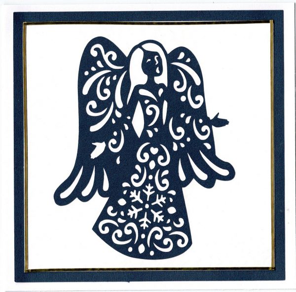Christmas Card - Angel - Layered - Image 2