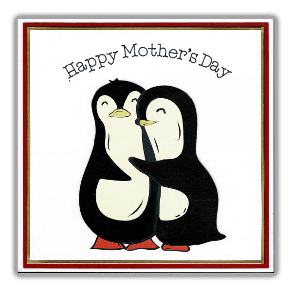 Mothers Day Card - Cute Penguins
